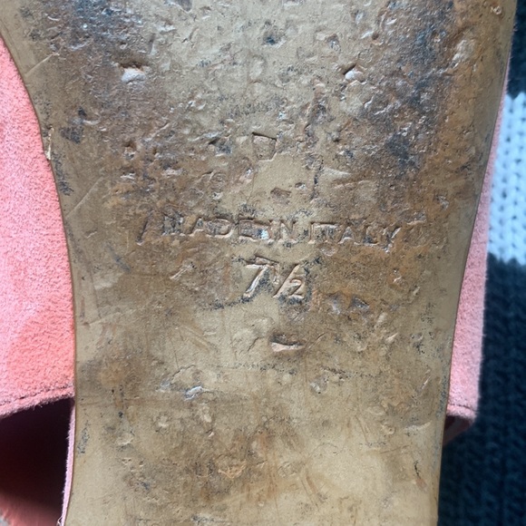 Everlane - suede leather flats with elastic back - Coral Pink size 7.5 - Picture 5 of 5